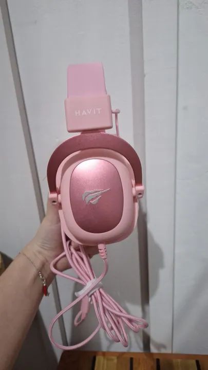 Fone Gamer Headset Havit HV-H2002d Pink | NEGOCIO O PREÇO!! - Foto 5