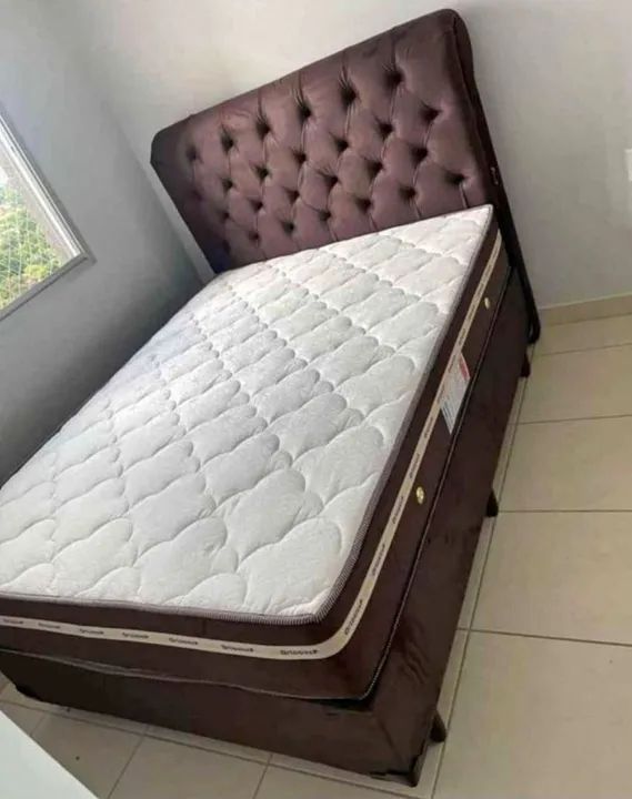 Cama Box Casal com Cabeceira