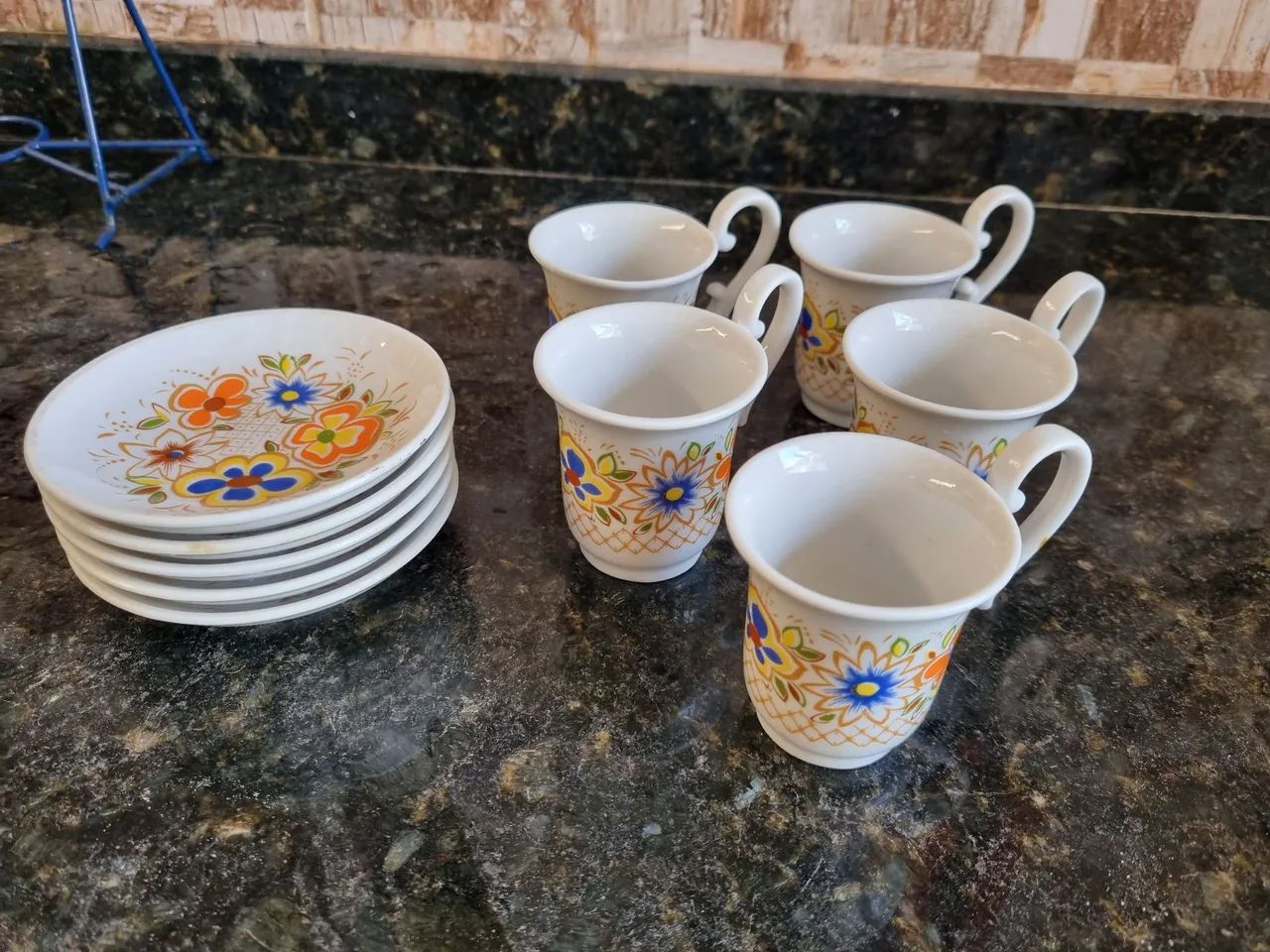 Jogo de xícaras Porcelana Vera Cruz