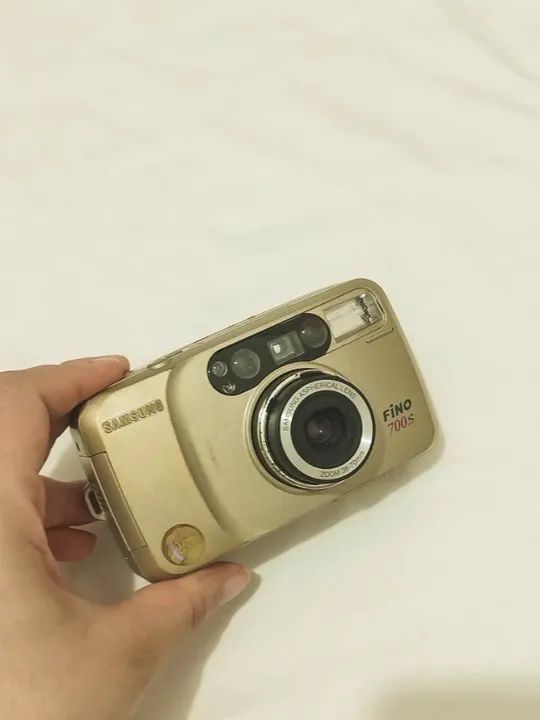 Câmera Analógica Samsung Fino 700s + Bateria (Funcionando) 35mm/antiguidades