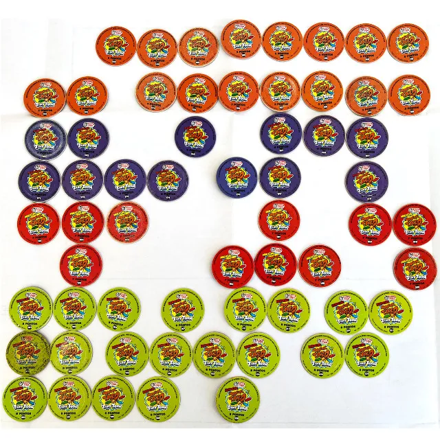62 Magic Tazos TinyToon Elma Chips - Série Magic Tazo com 62 unidades