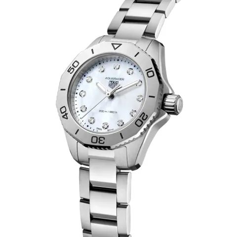 Tag heuer aquaracer professional 200 quartzo feminino madrep rola