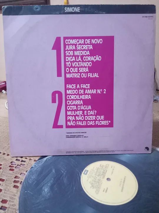 Lp disco de vinil da Simone 14 grandes sucessos  - Foto 2
