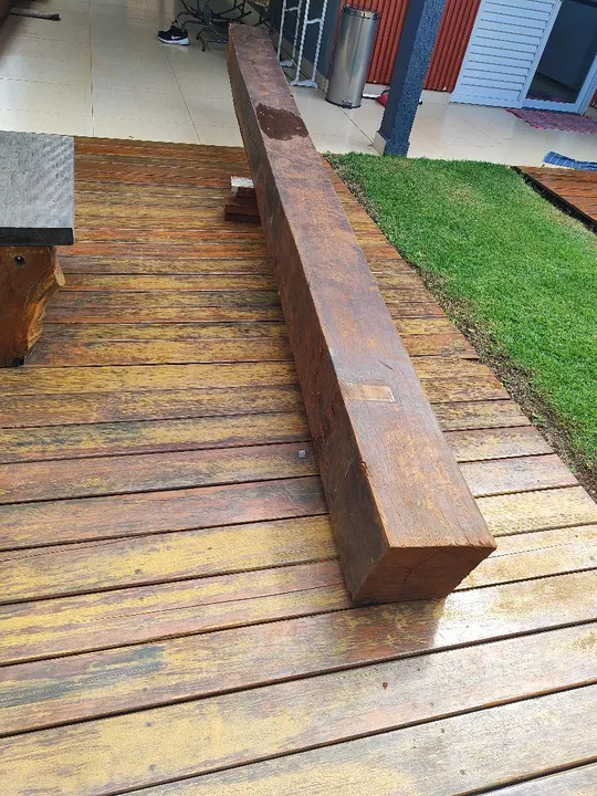 Quatro pilares de aroeira de 25x25 para pergolato, escada, banco ou outras finalidades