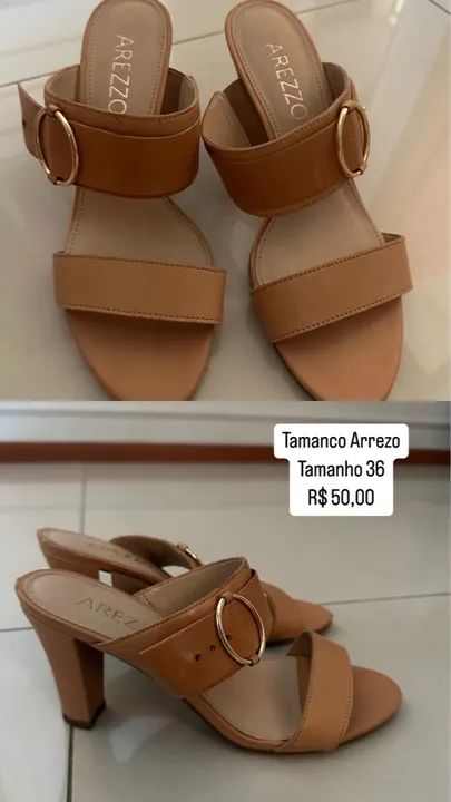 Tamanco Arezzo Bege num 36 - Foto 4