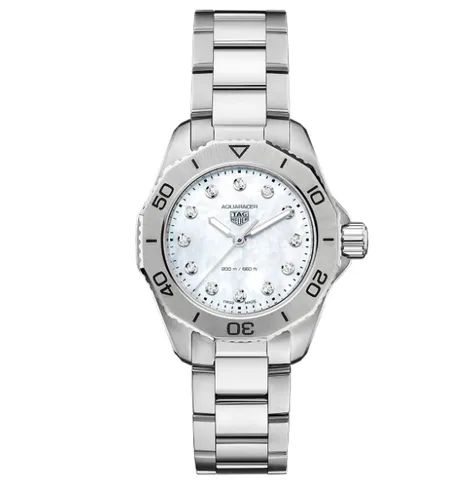 Tag heuer aquaracer professional 200 quartzo feminino madrep rola