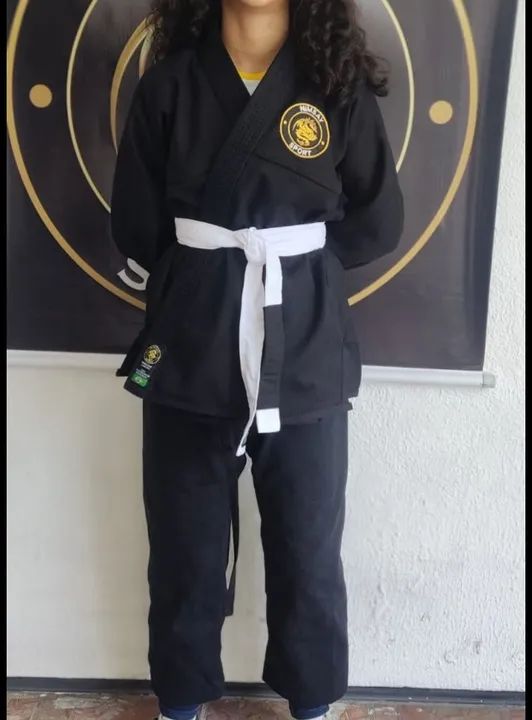 kimonos Novos infantis brim Jiu Jitsu ou Judô - Somos fabricantes - Foto 4