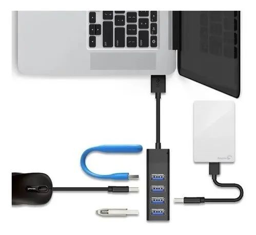 Hub Usb 3.0 4 Portas Ultra Velocidade Pc Hd - 317 - Foto 3