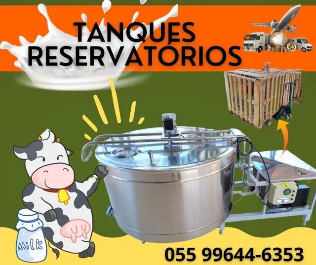 Tanque Agranel de Leite 300 Litros Inox Resfriador  - Foto 4