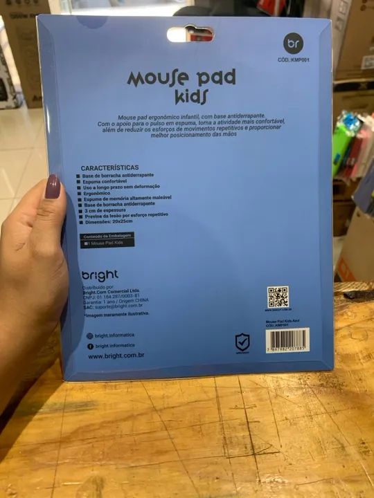 Mousepad com apoio para pulso Bright  - Foto 2