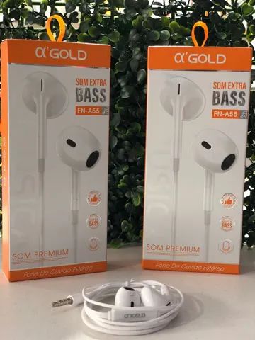 Fone De Ouvido C/ Microfone Preto Sem Ruido Cor Branco