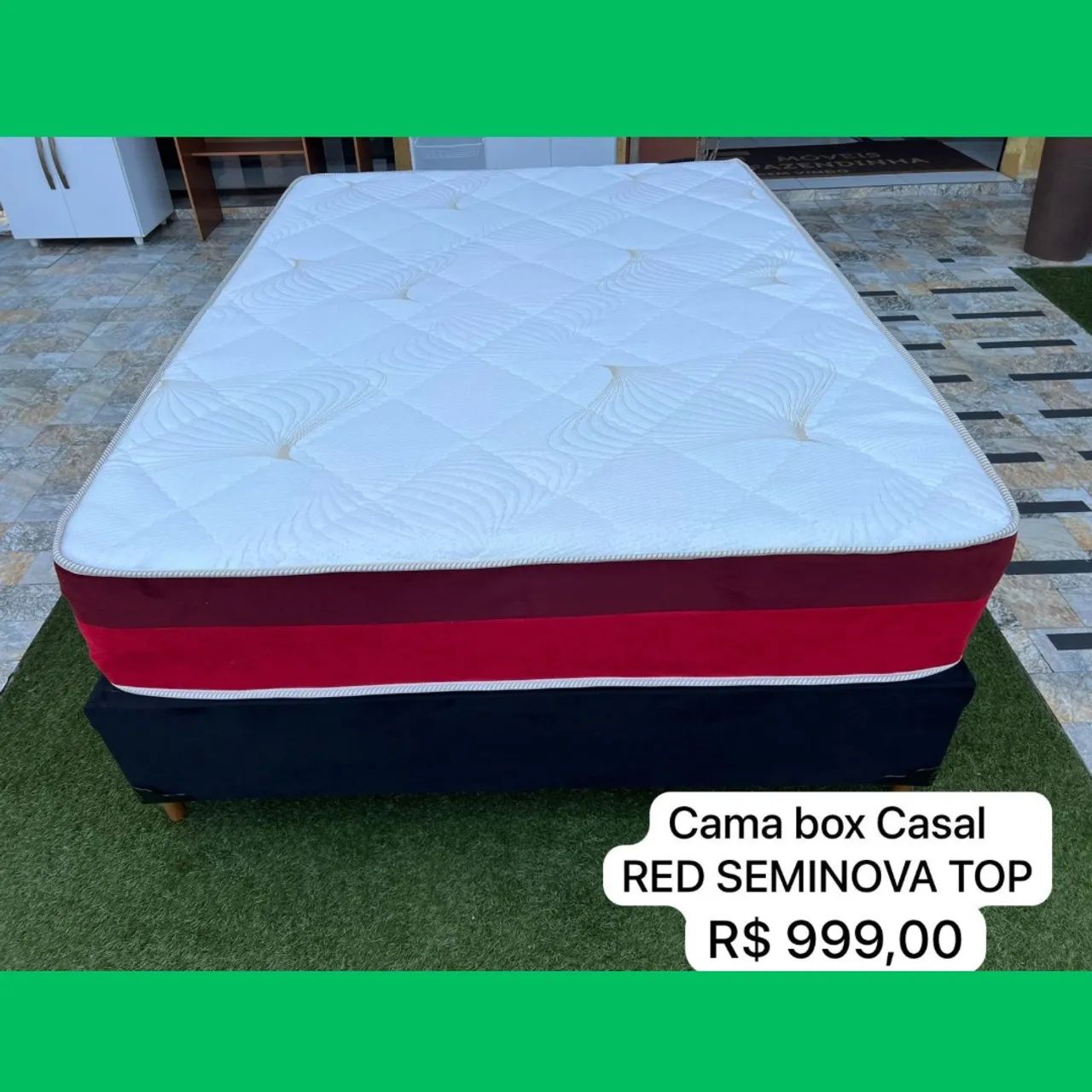 Cama Box de Casal Linda e Confortável - Entregamos 