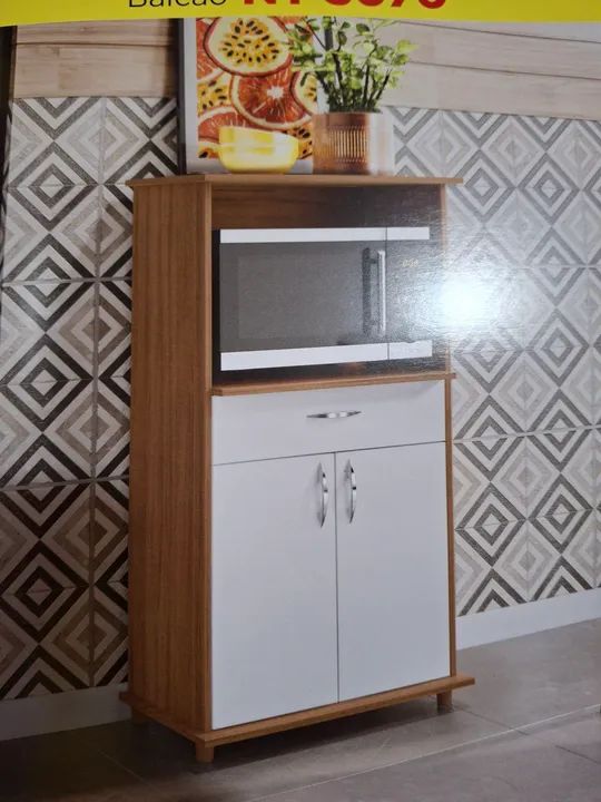 Armário de Cozinha com Micro-ondas