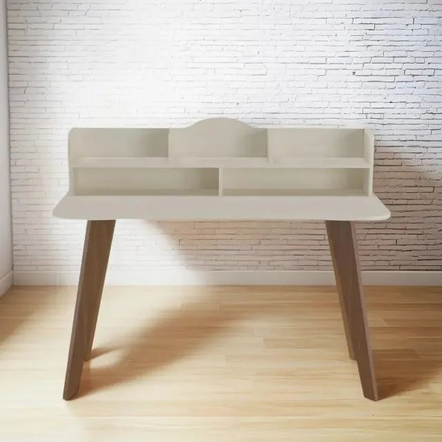 "Design Funcional e Charme Retrô: Escrivaninha Sofia com Nichos em Promoção Especial" - Foto 2
