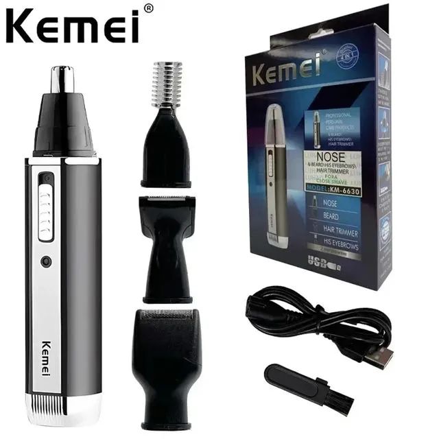 Kit de Aparador de Pelos Kemei 4 em 1 Original  - Foto 2