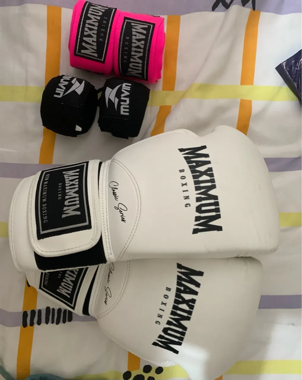 Luvas de Boxe e Bandagens Maximum Boxing