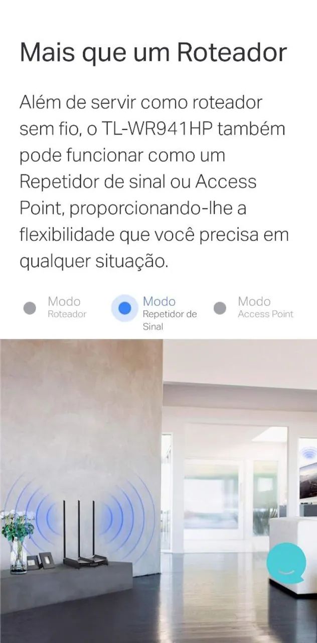 Roteador TP-Link alta potência seminovo e c/ nf - Foto 3