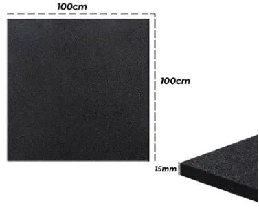 Piso Emborrachado 15mm 17m2