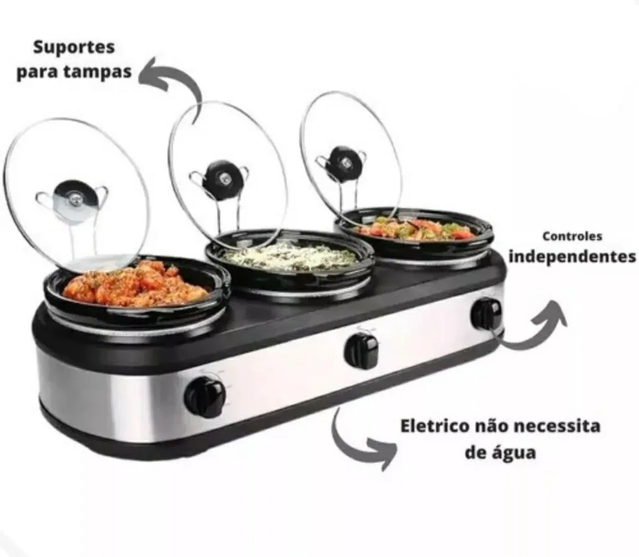 Conjunto de Panelas para Fondue 3 em 1 - Foto 2
