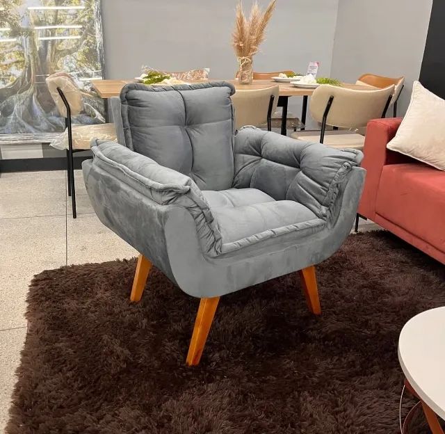 Poltrona Nova De 1 Lugar Oferta Cinza 