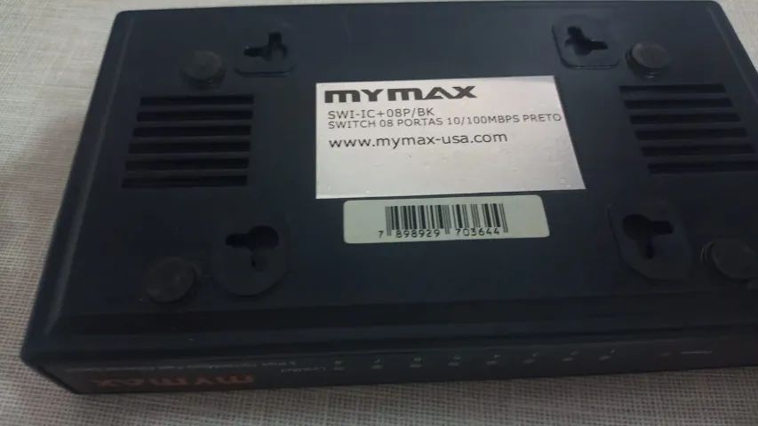 Switch 8 Portas 10/100mbps Preto - Mymax - Foto 3