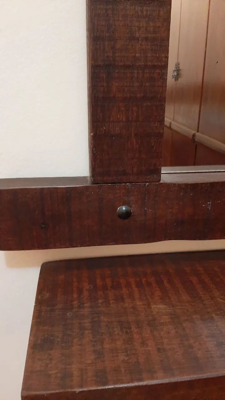Aparador Console Rústico de Dormente com espelho. - Foto 3