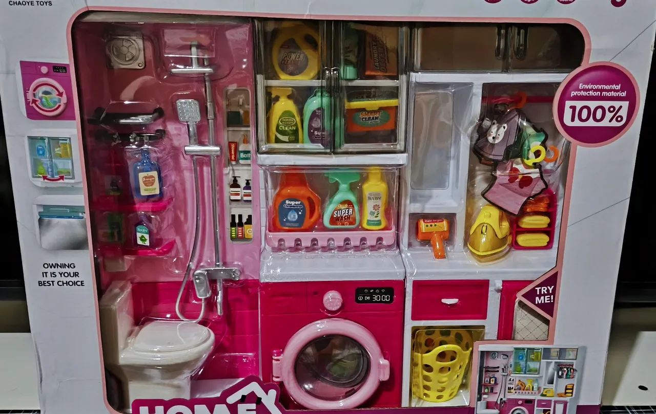 Banheiro e Lavanderia casinha para Barbie - Foto 3