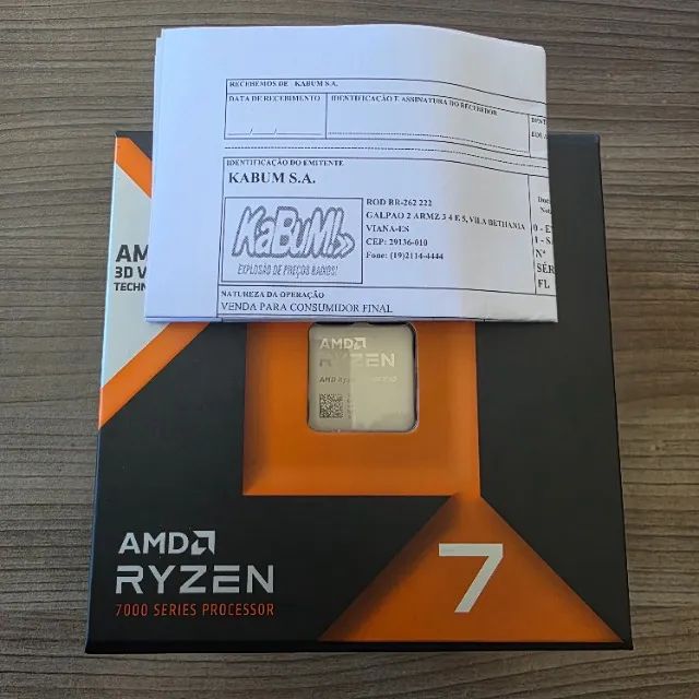 Processador AMD Ryzen 7 7800X3D - AM5 - NOVO LACRADO NF GARANTIA - Foto 2
