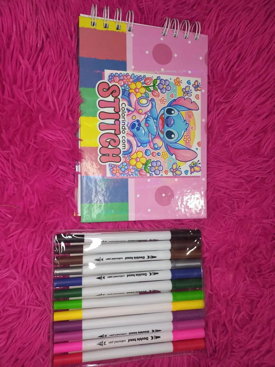 Kit de Desenho Stitch - Caderno e Canetas
