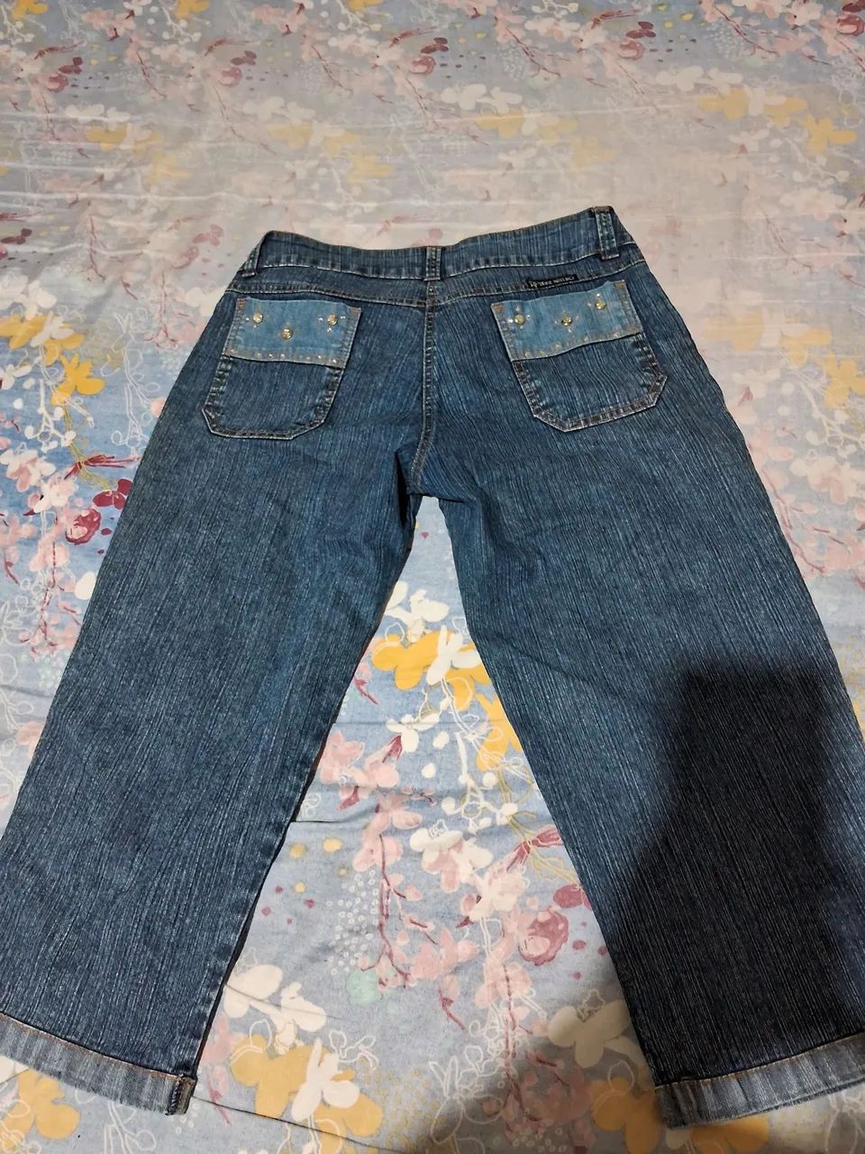 Calça Jeans Feminina Azul - Foto 2