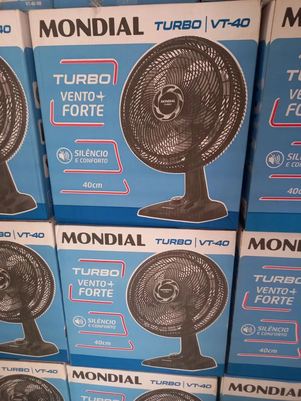 Ventilador de parede 50 e de mesa 40cm - Foto 2