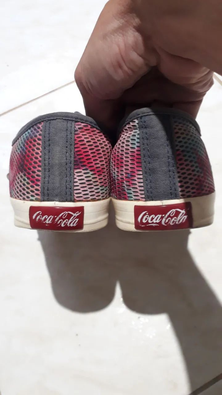 Tênis Casual Colorido Coca-Cola 37 - Foto 2