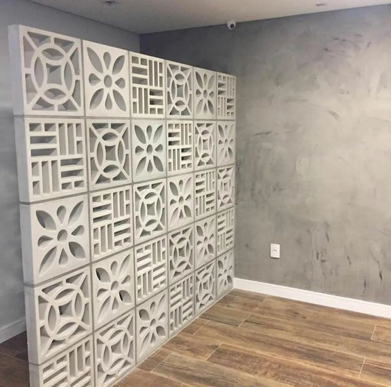 Blocos de Concreto para Parede Decorativa - cobogo