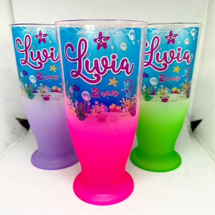 50 tulipas de acrílico 250 ml 