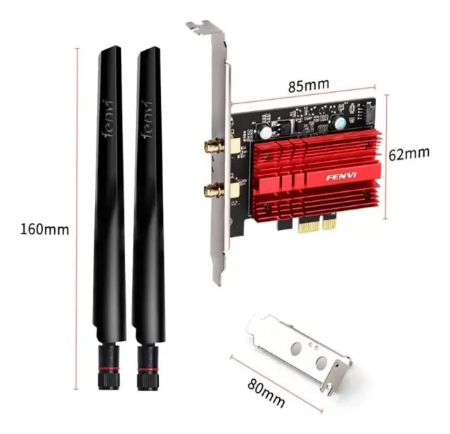 Fenvi Placa wifi1200mbps 2.4/5ghz com bluetooth 4.0 win. 7 ao 10 - Foto 4