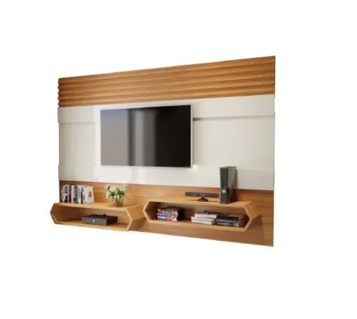 Painel até 65? Mônica PA22 Off White/Freijó - DALLA COSTA - Foto 2