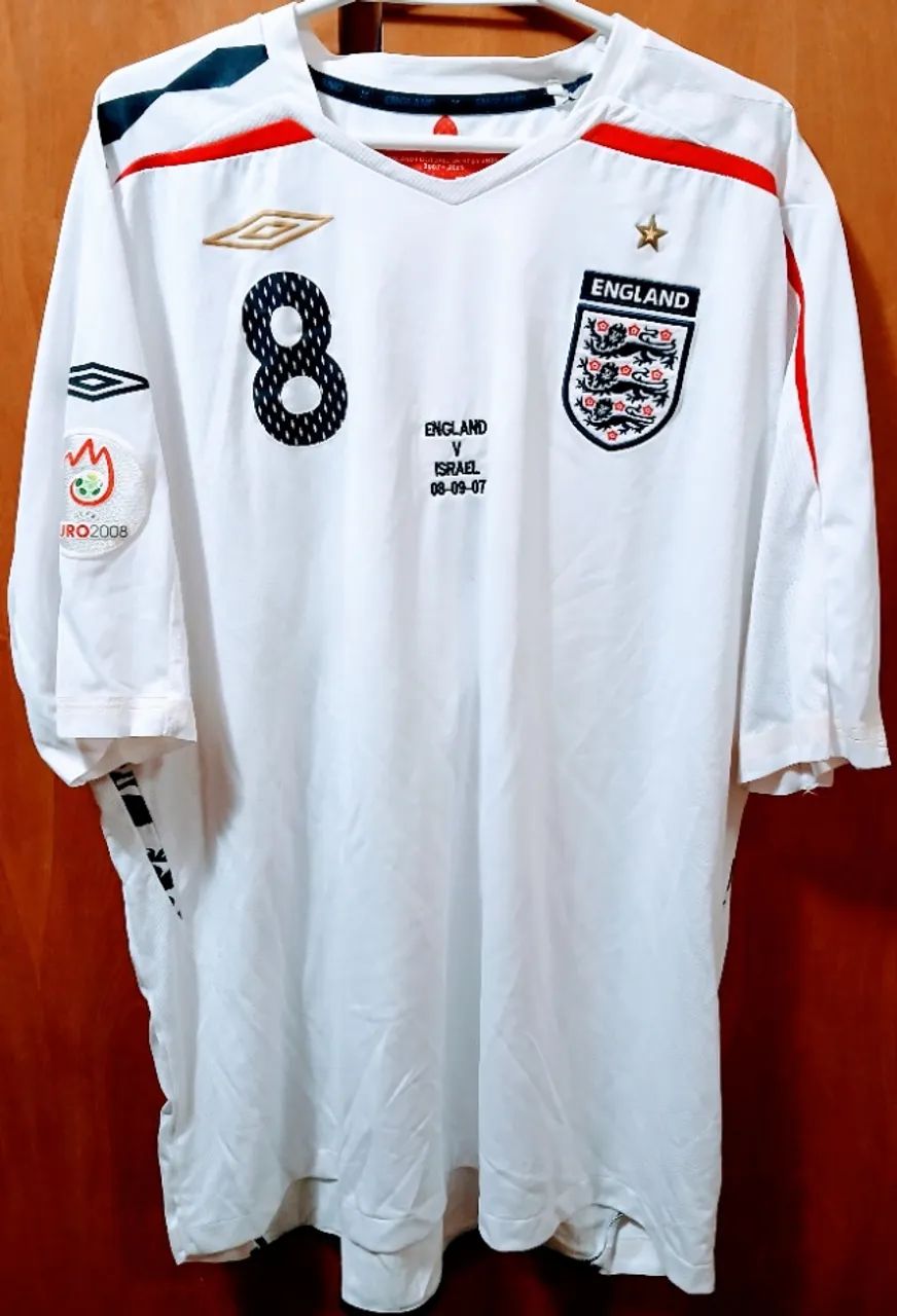 Camisa oficial da Seleção da Inglaterra 2007/08
