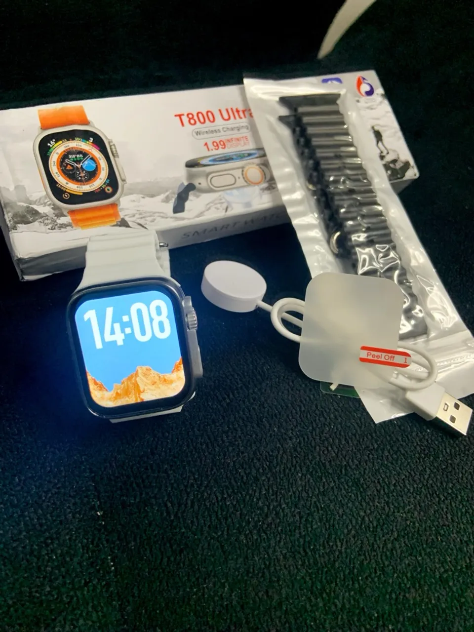Smartwatch T800 Ultra com pulseira extra