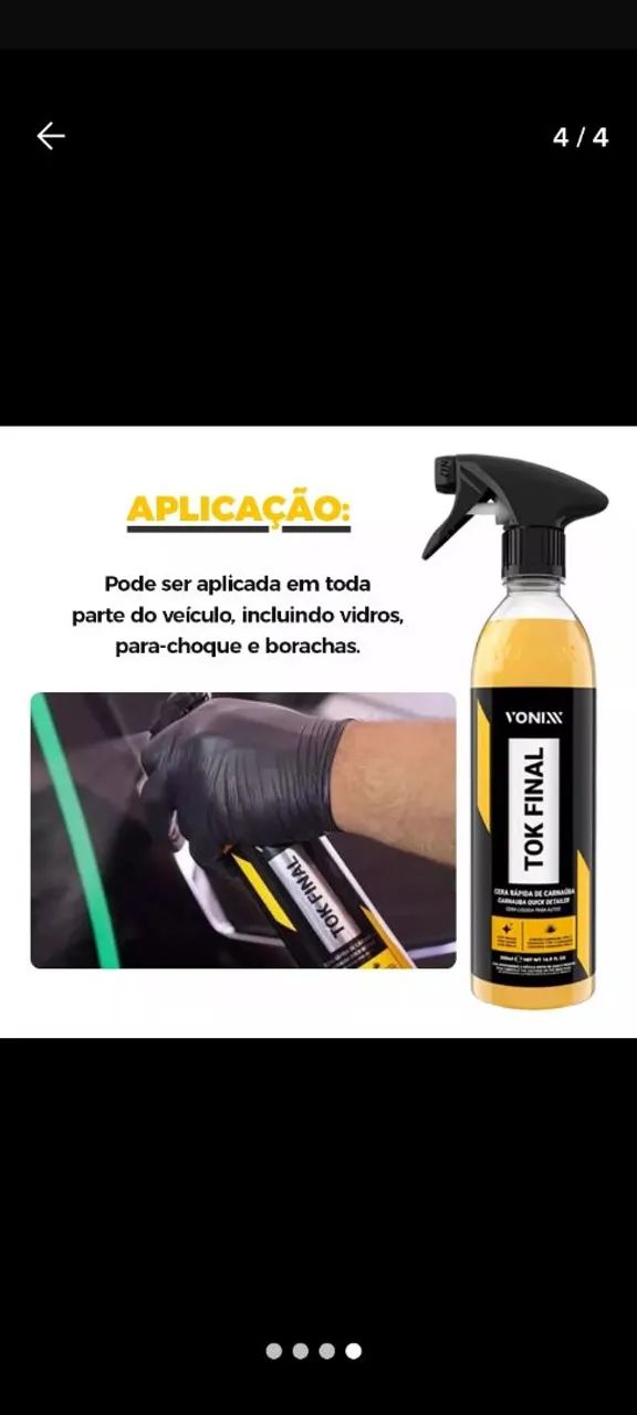 Cera Líquida para Carros Tok Final Vonix - 500ml - Foto 2
