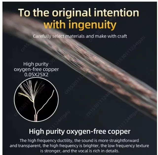 Cabo Kz Tipo C Sem Mic Para Fones Mod, Zsn Pro, etc.. - Foto 3