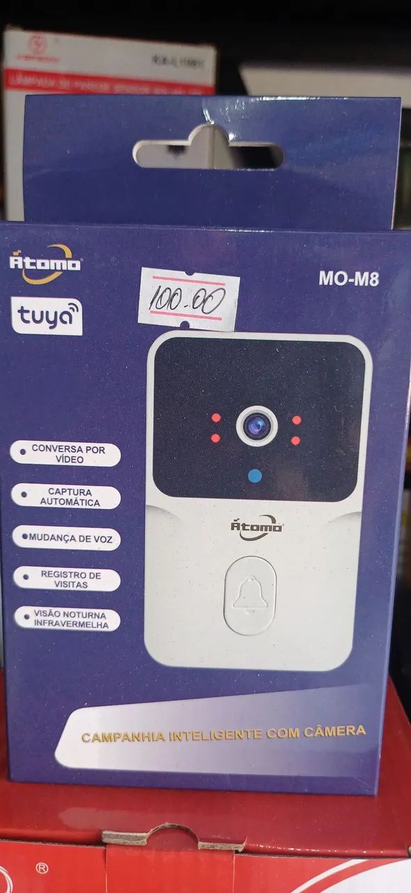 Campainha Inteligente Atomo MO-M8 com Câmera