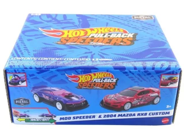 Kit com  2 Carrinho em  Hot Wheels Mod Speeder & 2004 Mazda Rx custom