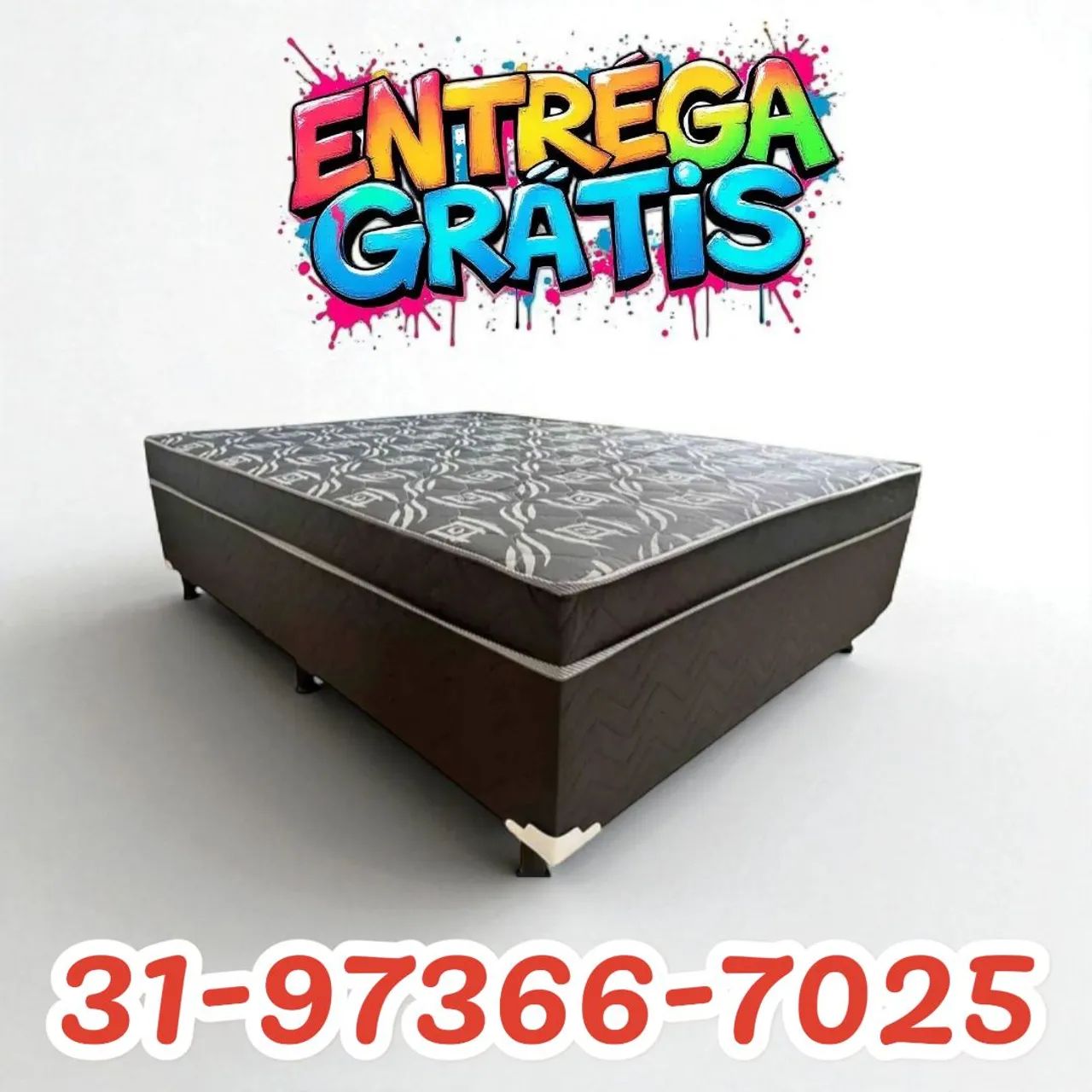 CAMA BOX CASAL D33 10CM DE ESPUMA / HIPER OFERTA 