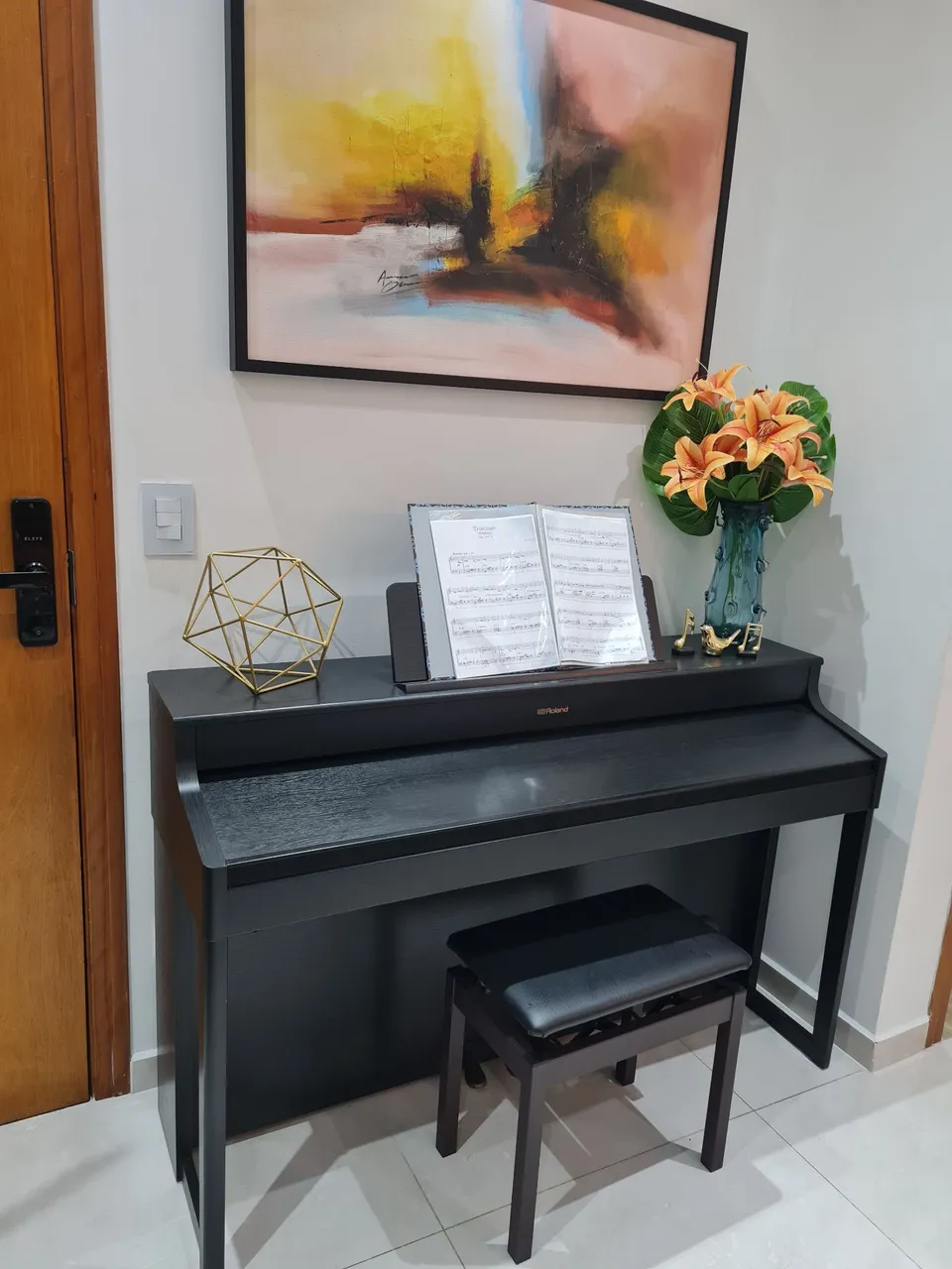 Piano Digital Roland HP- 702 - Preto