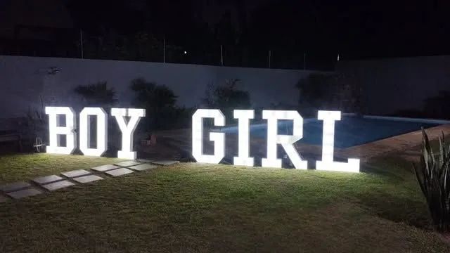 Letreiro chá revelação boy girl - Foto 4
