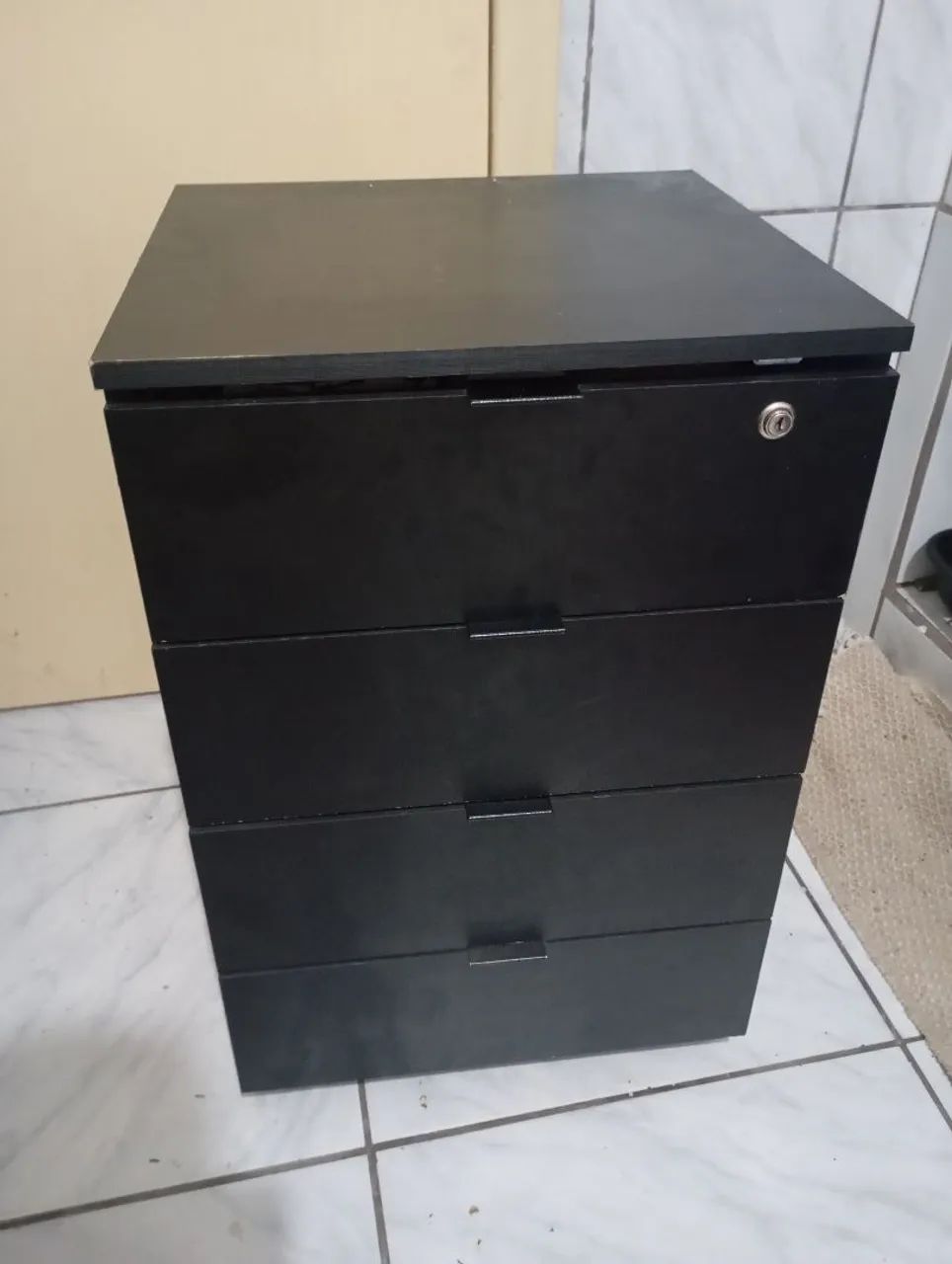 Gaveteiro Preto para Escritório