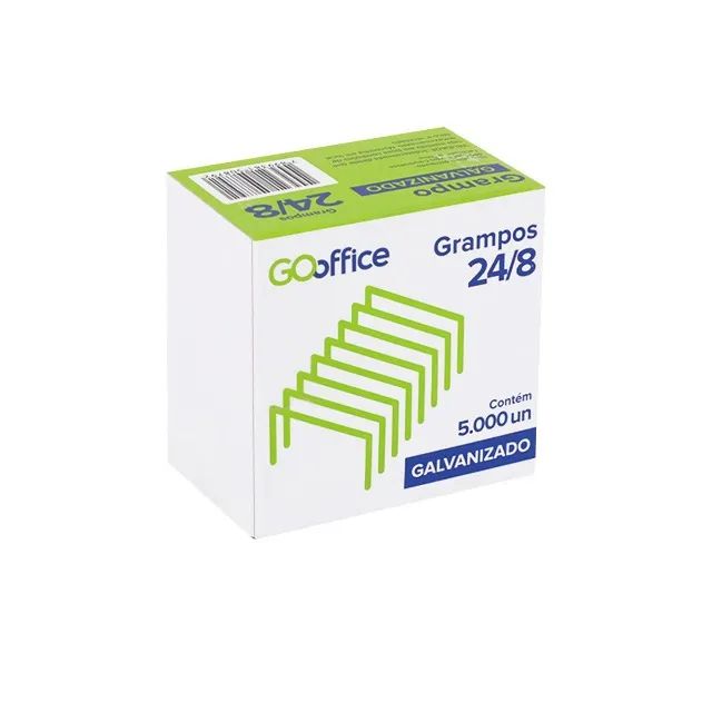 Grampos para Grampeador Galvanizado 24/8 5000 unidades | Go Office - Foto 3