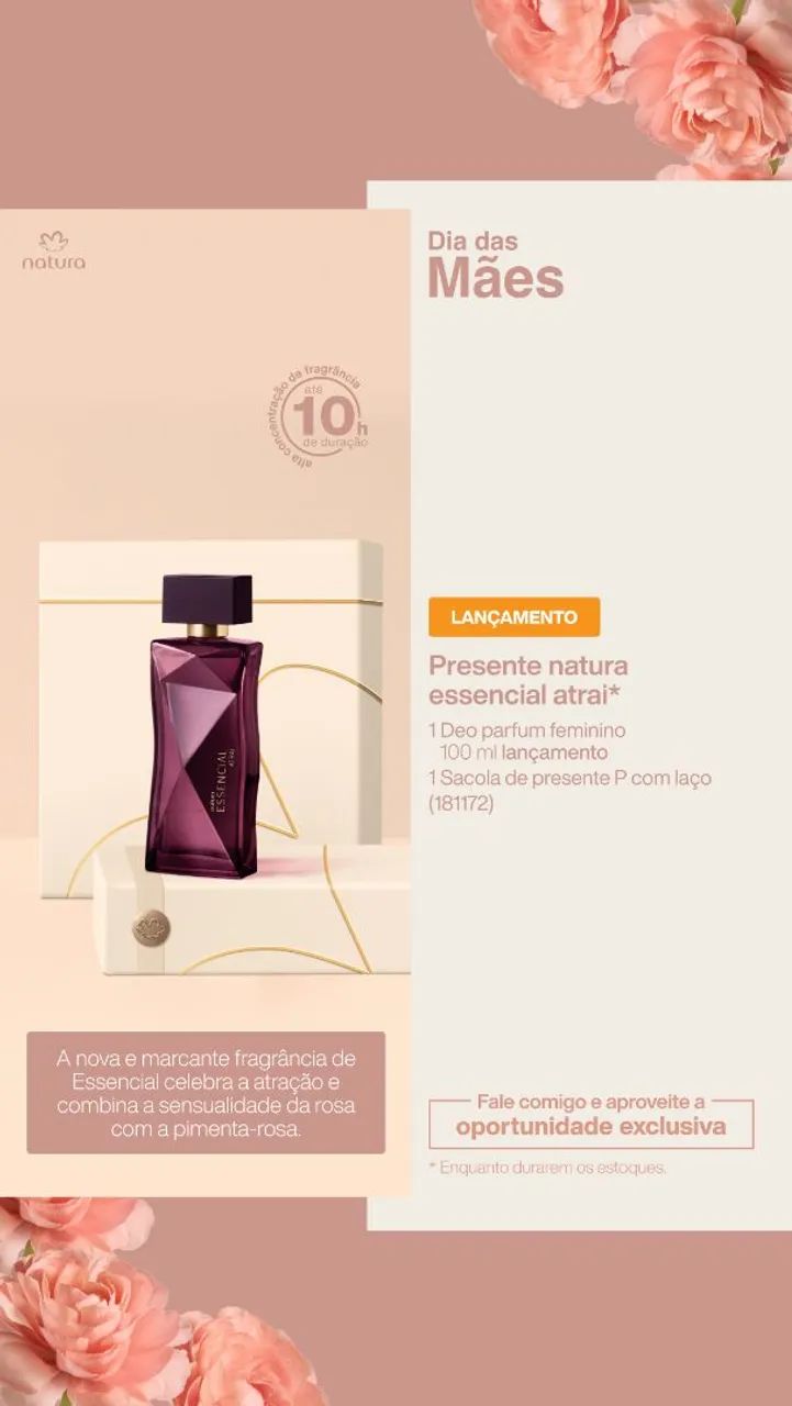 Presente Natura Essencial Atrai Feminino 