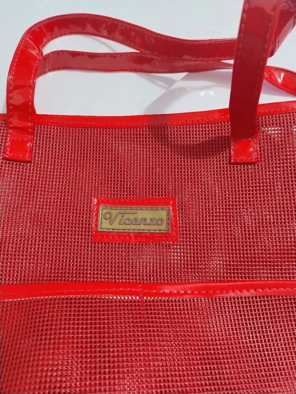 Bolsa de Praia Vicenzo Vermelha - Foto 3
