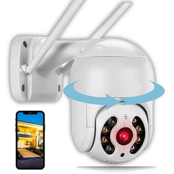 Câmera de Segurança Wi-Fi Externa com Visão Noturna